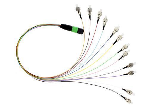 12芯MTP跳线12 SC/LC/FC单模MTP直接扇出光纤跳线