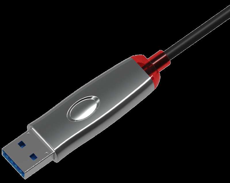 50m 10 Gbps USB3.1 AOC 有源光缆 易飞扬光缆 消费光通信设备 定制